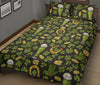 St Patrick's Day Leprechaun Beer Pattern Print Bed Set Quilt-grizzshop