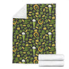 St Patrick's Day Leprechaun Beer Pattern Print Blanket-grizzshop