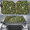 St Patrick's Day Leprechaun Beer Pattern Print Car Sun Shade-grizzshop