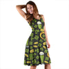 St Patrick's Day Leprechaun Beer Pattern Print Dress-grizzshop