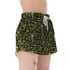 St Patrick's Day Leprechaun Beer Pattern Print Women's Shorts-grizzshop