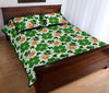 St Patrick's Day Leprechaun Pattern Print Bed Set Quilt-grizzshop