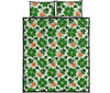 St Patrick's Day Leprechaun Pattern Print Bed Set Quilt-grizzshop