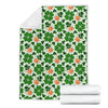 St Patrick's Day Leprechaun Pattern Print Blanket-grizzshop