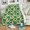 St Patrick's Day Leprechaun Pattern Print Blanket-grizzshop