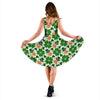 St Patrick's Day Leprechaun Pattern Print Dress-grizzshop