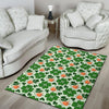 St Patrick's Day Leprechaun Pattern Print Floor Mat-grizzshop