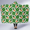 St Patrick's Day Leprechaun Pattern Print Hooded Blanket-grizzshop