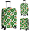 St Patrick's Day Leprechaun Pattern Print Luggage Cover Protector-grizzshop