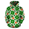 St Patrick's Day Leprechaun Pattern Print Men Women Pullover Hoodie-grizzshop