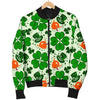 St Patrick's Day Leprechaun Pattern Print Men's Bomber Jacket-grizzshop