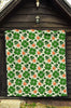 St Patrick's Day Leprechaun Pattern Print Quilt-grizzshop