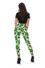 St Patrick's Day Leprechaun Pattern Print Women Leggings-grizzshop