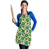 St Patrick's Day Leprechaun Pattern Print Women's Apron-grizzshop