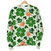 St Patrick's Day Leprechaun Pattern Print Women's Sweatshirt-grizzshop