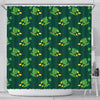 St Patrick's Day Leprechaun Print Pattern Bathroom Shower Curtain-grizzshop