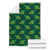 St Patrick's Day Leprechaun Print Pattern Blanket-grizzshop