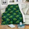 St Patrick's Day Leprechaun Print Pattern Blanket-grizzshop