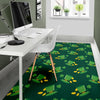 St Patrick's Day Leprechaun Print Pattern Floor Mat-grizzshop