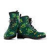 St Patrick's Day Leprechaun Print Pattern Men Women Leather Boots-grizzshop