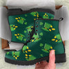 St Patrick's Day Leprechaun Print Pattern Men Women Leather Boots-grizzshop