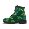 St Patrick's Day Leprechaun Print Pattern Men Women Leather Boots-grizzshop