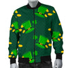 St Patrick's Day Leprechaun Print Pattern Men's Bomber Jacket-grizzshop