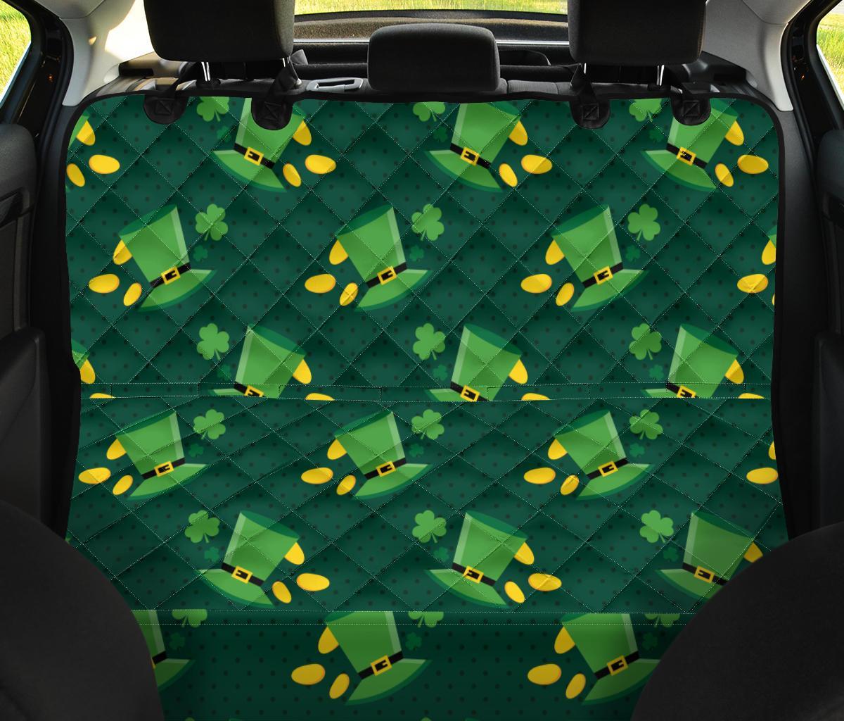 St Patrick's Day Leprechaun Print Pattern Pet Car Seat Cover-grizzshop