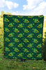 St Patrick's Day Leprechaun Print Pattern Quilt-grizzshop