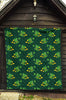 St Patrick's Day Leprechaun Print Pattern Quilt-grizzshop