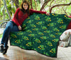 St Patrick's Day Leprechaun Print Pattern Quilt-grizzshop