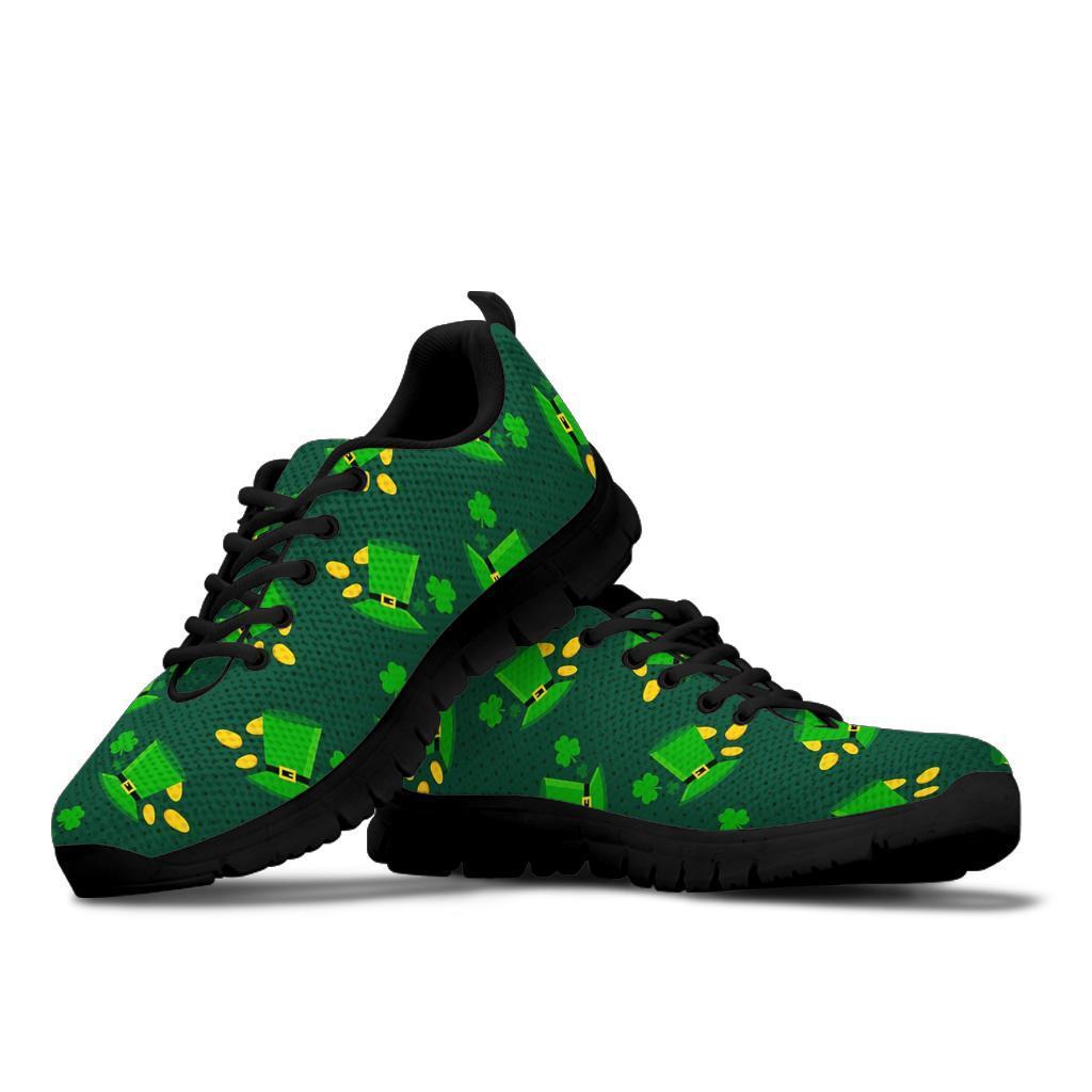 St Patrick's Day Leprechaun Print Pattern Sneaker Shoes For Men Women-grizzshop