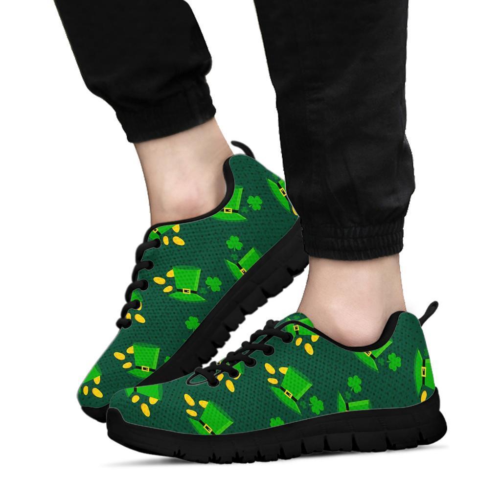 St Patrick's Day Leprechaun Print Pattern Sneaker Shoes For Men Women-grizzshop