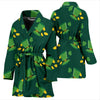 St Patrick's Day Leprechaun Print Pattern Women Long Robe-grizzshop
