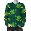 St Patrick's Day Leprechaun Print Pattern Women's Sweatshirt-grizzshop