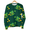 St Patrick's Day Leprechaun Print Pattern Women's Sweatshirt-grizzshop