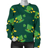 St Patrick's Day Leprechaun Print Pattern Women's Sweatshirt-grizzshop