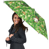 St Patrick's Day Shamrock Pattern Print Automatic Foldable Umbrella-grizzshop