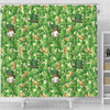 St Patrick's Day Shamrock Pattern Print Bathroom Shower Curtain-grizzshop