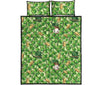 St Patrick's Day Shamrock Pattern Print Bed Set Quilt-grizzshop