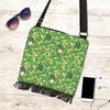 St Patrick's Day Shamrock Pattern Print Crossbody bags-grizzshop