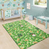 St Patrick's Day Shamrock Pattern Print Floor Mat-grizzshop