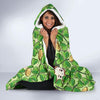 St Patrick's Day Shamrock Pattern Print Hooded Blanket-grizzshop