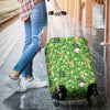 St Patrick's Day Shamrock Pattern Print Luggage Cover Protector-grizzshop