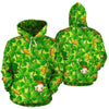 St Patrick's Day Shamrock Pattern Print Men Women Pullover Hoodie-grizzshop