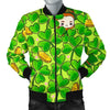 St Patrick's Day Shamrock Pattern Print Men's Bomber Jacket-grizzshop