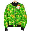 St Patrick's Day Shamrock Pattern Print Men's Bomber Jacket-grizzshop