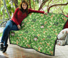 St Patrick's Day Shamrock Pattern Print Quilt-grizzshop