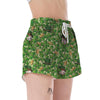 St Patrick's Day Shamrock Pattern Print Women's Shorts-grizzshop