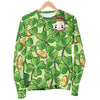 St Patrick's Day Shamrock Pattern Print Women's Sweatshirt-grizzshop